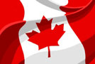 Visto para o Canad� - Bandeira Canad�